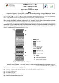Geologia: Exercícios de Avaliação sobre Formação de Rochas e Processos Geológicos