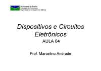 Dispositivos e Circuitos Eletrônicos: Semicondutores e a Junção pn - Prof. Silva