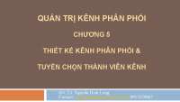 Slide quản trị kênh phân phối- C5 Thiết kế KPP và tuyển chọn TVK