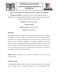 Transferencia de Calor en la Industria Farmacéutica: Una Práctica de Laboratorio