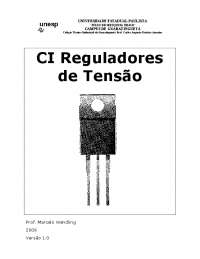 Reguladores de Tensão: Tipos, Características e Exemplos - Prof. Silva