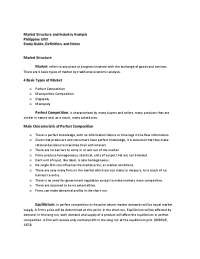 Market Structure and Industry Analysis