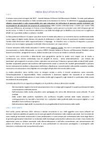MEDIA EDUCATION IN ITALIA