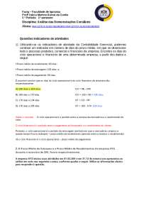 Indicadores de demonstração