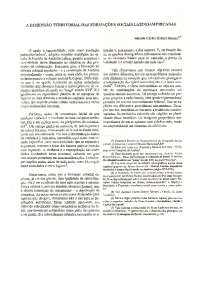 dimensão territorial nas formações latino-americanas