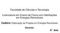 Ciclo de Vida de um Projeto em Energias Renováveis: Fases e Características