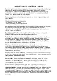 Ludność - procesy ludnościowe - ćwiczenia