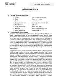 INFORME PSICOLOGICO DE UN MENOR DE 4 AÑOS