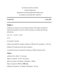 Air Pollution Control Tutorial: Combustion and Emission Calculations