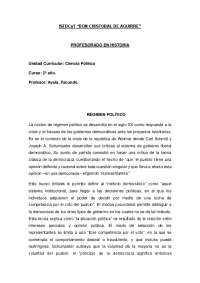Teorías del Régimen Político: Democrático vs. No Democrático