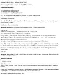 Genomica appunti, approfondimento SARS COV-2, Progetto genoma umano, genetica del cancro.