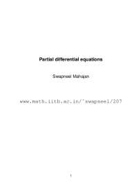 IIT Bombay Summary of Differential Equations