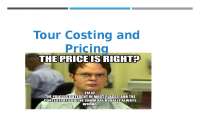 Tour Business Pricing: Fixed & Variable Costs, Profit Margin, Upselling & Seasonality