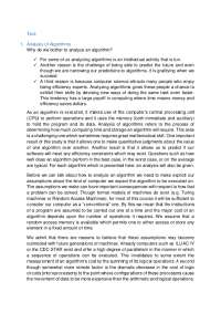 This document is all abput of analysis of algorithm