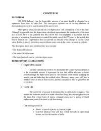 Chapter 30 - Depreciation