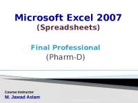 Microsoft Excel - slides
