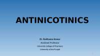 Anti-nicotinic drugs - Study notes