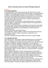 Paniere completo domande aperte psicologia dell'apprendimento