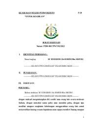 BERKAS PLKH PIDANA - DAKWAAN DIBACAKAN