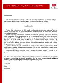 Peça processual de Direito Civil