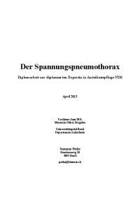 Der Spannungspneumothorax
