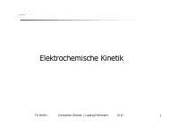 Elektrochemische Kinetik