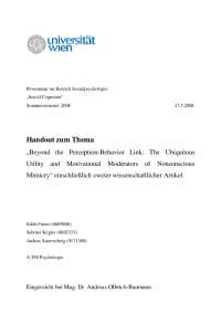 Handout zum Thema