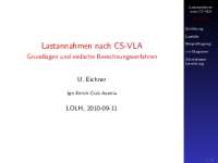Lastannahmen nach CS-VLA