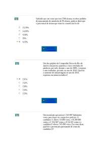 Exercícios de Matemática: Porcentagem e Números Índices