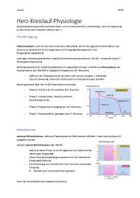 Herz-Kreislauf-Physiologie