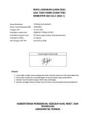 buku lembar jawaban ujian