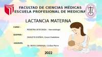 LACTANCIA MATERNA - NEONATOLOGIA