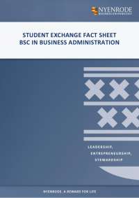 Nyenrode Business Universiteit Fact Sheet for Exchange Students in BScBA Program
