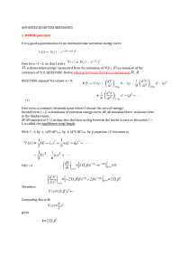 MORSE Potential, VIBRATIONAL frequency, Bond potential