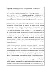 Produção de Combustível de Segunda Geração a partir da Coroa de Abacaxi