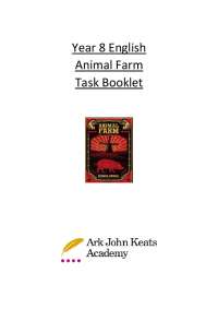 Year 8 English Animal Farm Task Booklet