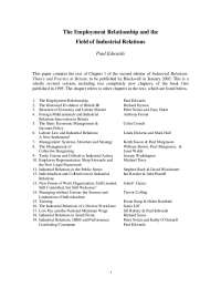 Industrial Relations: Analyzing the Employment Relationship