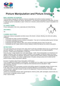 Workshop: Picture Manipulation & Analysis - Impact & Self-Protection