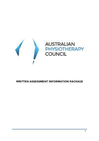 Australian Physiotherapy Council Examination