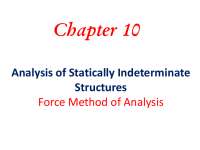 Force Method of Analysis