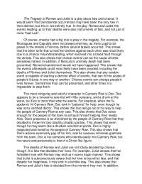 Literary Analysis Essay Example Romeo & Juliet | PDF