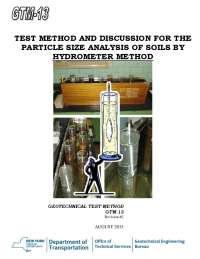 TEST METHOD AND DISCUSSION FOR THE PARTICLE SIZE ...