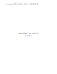 VISUAL ANALYSIS ESSAY SAMPLE TEMPLATE 1 Example ...
