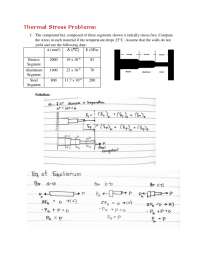 thermal stress problems practice