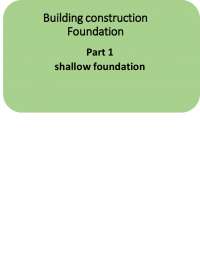Types of Shallow Foundations in Building Construction