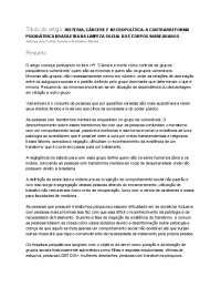 Histeria, Prisão e Necropólis: Contra-Reforma Psiquiátrica Brasileira na Limpeza Social