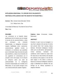 Inteligencia Emocional y el Enfado en el Baloncesto