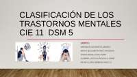 Clasificación trastornos metales cie10