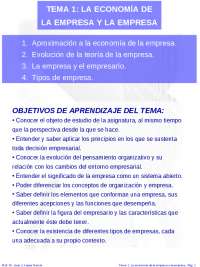 Economía de la Empresa: Historia y Tipos de Empresas
