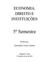 Relações entre Economia e Direito